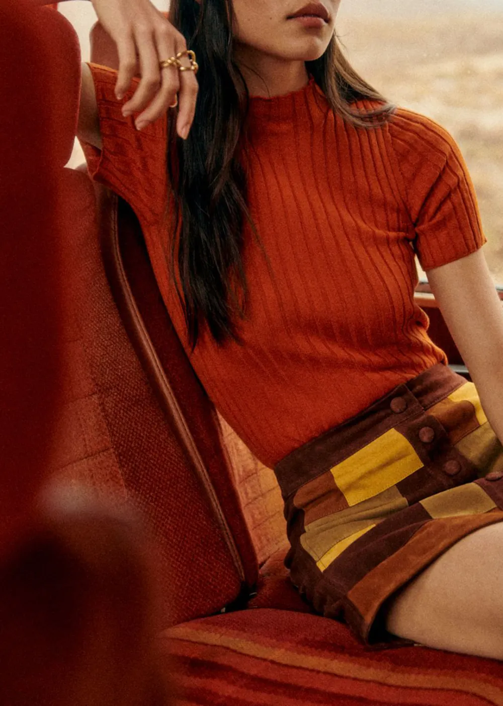 Turtleneck Solid Color Sweater