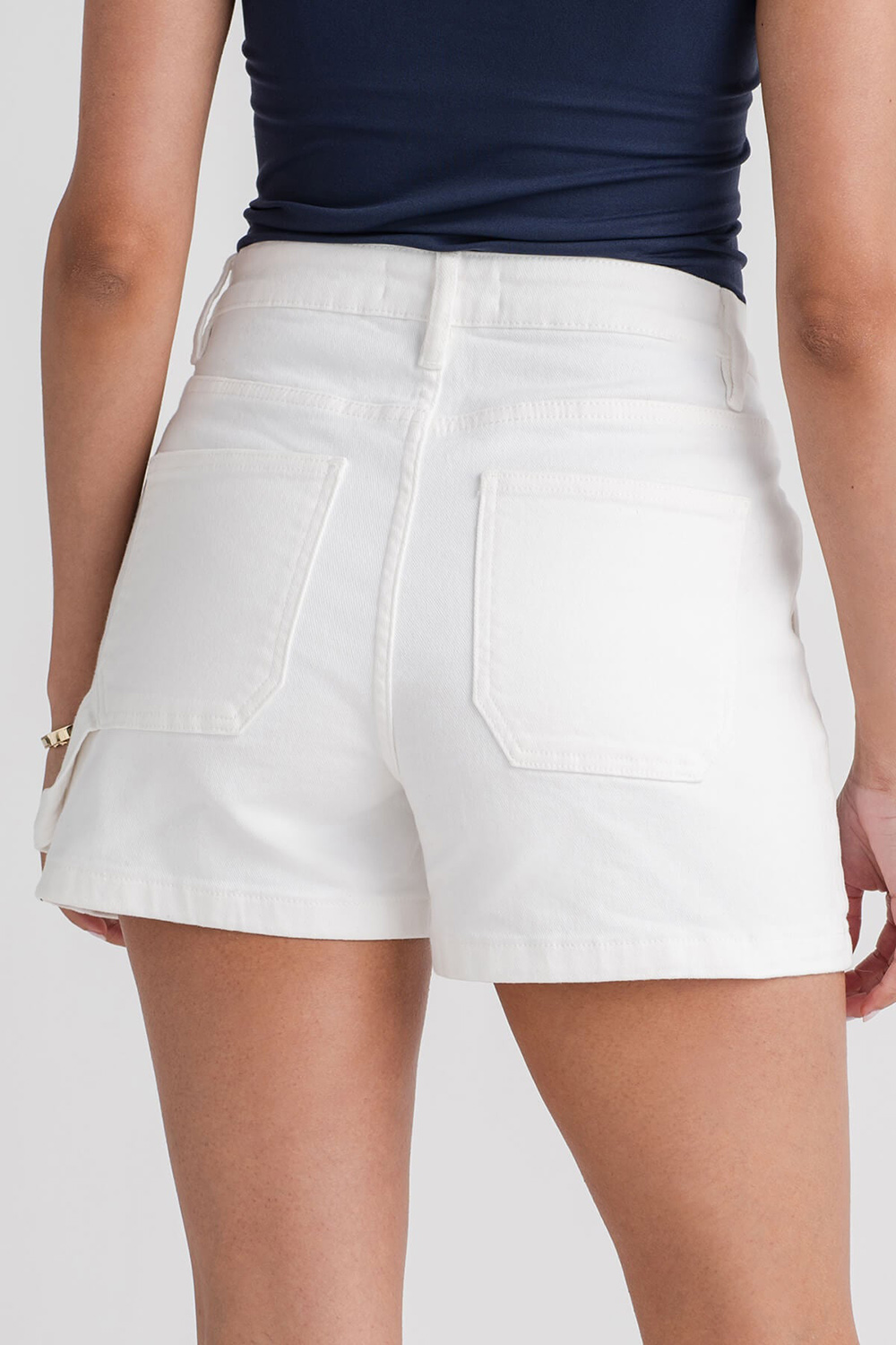 Risen White Utility Shorts - white