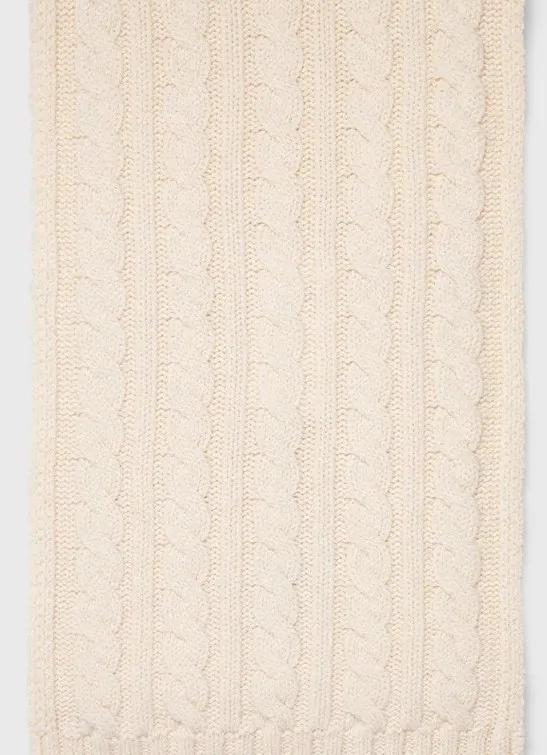 Lambswool Cable Scarf