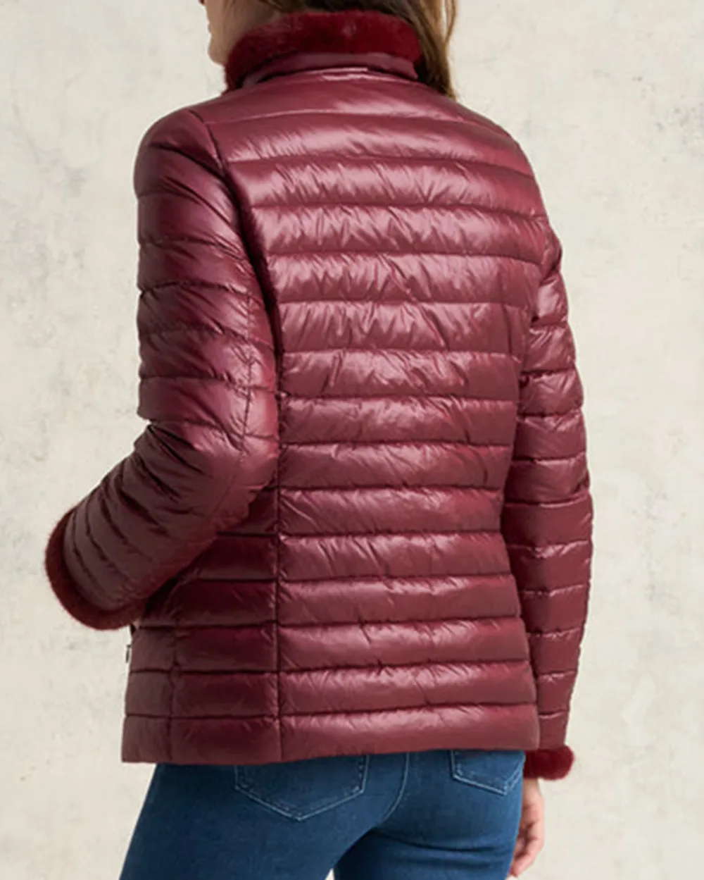 Faux Fur Trim Puffer