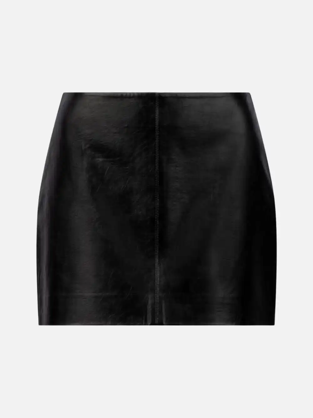 PU Leather Mini Skirt - Black