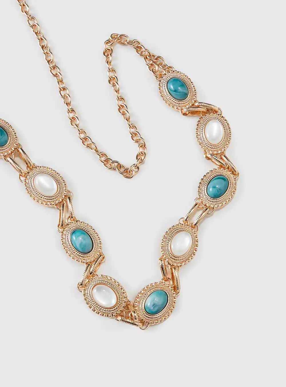 Rounded Beaded Chain Belt