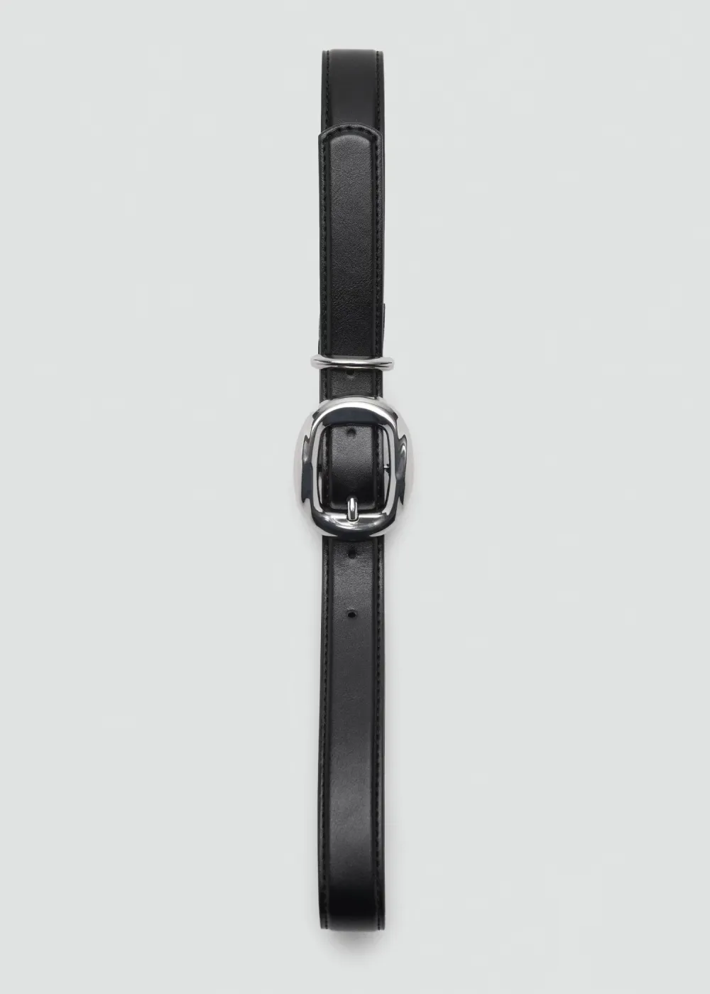 Casual Style Plain Rounded  Buckle Belts