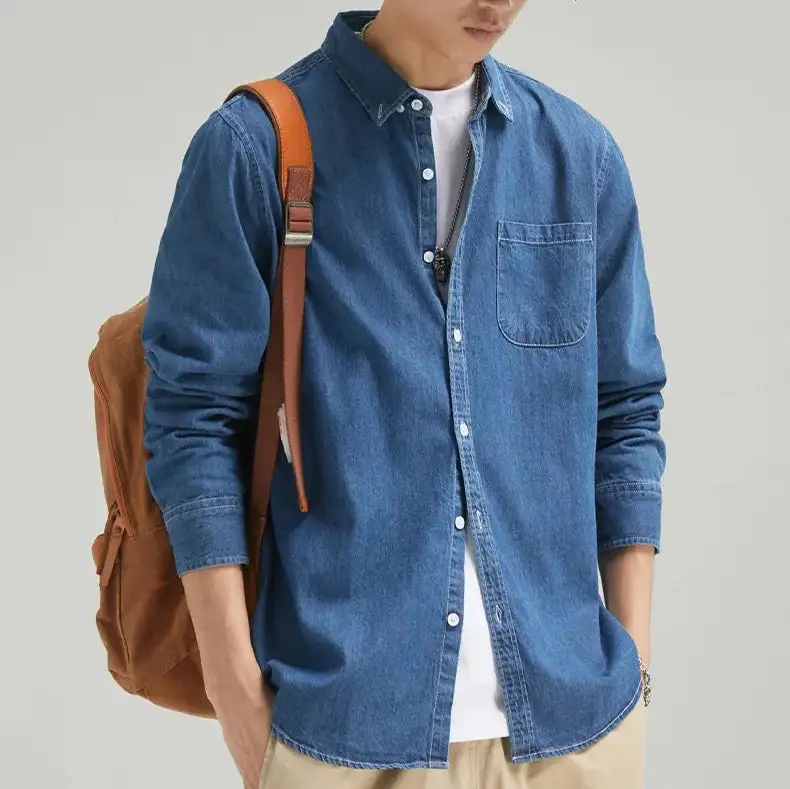 Washed Denim Western Shirt