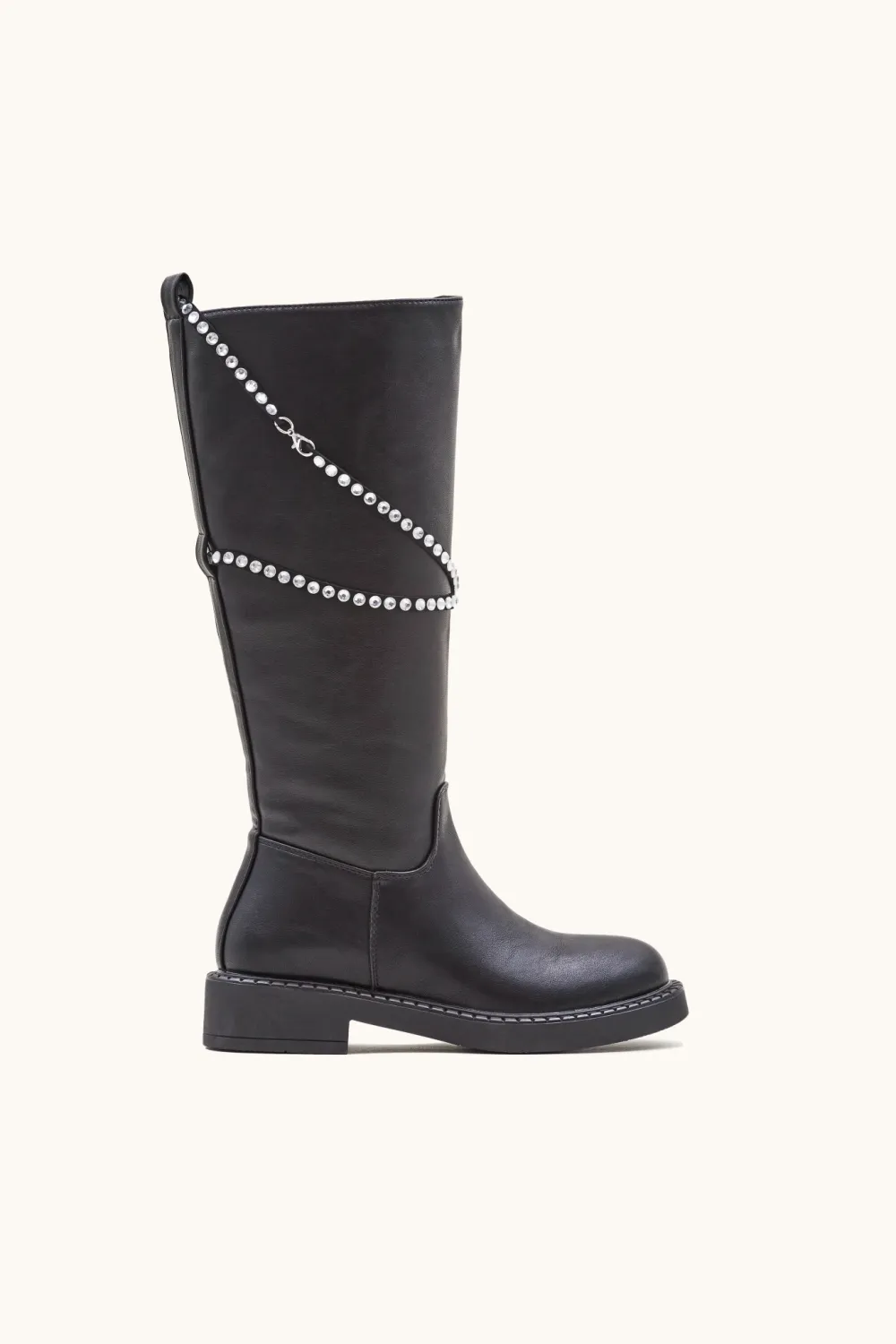 Removable Chain Ankle Boots