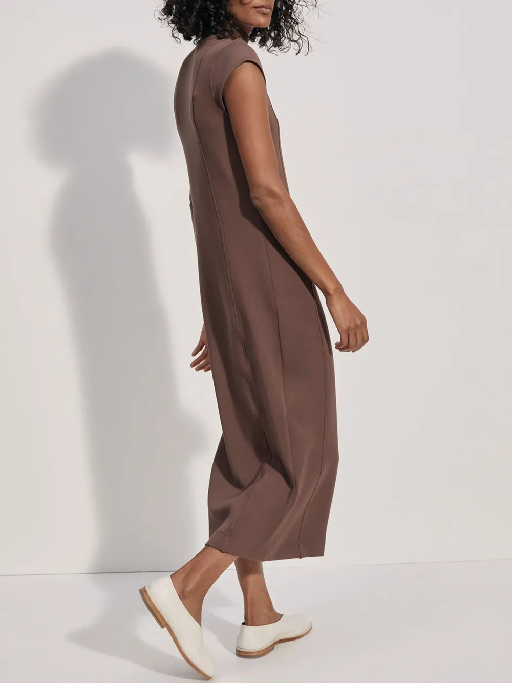 High Neck Midi Dress