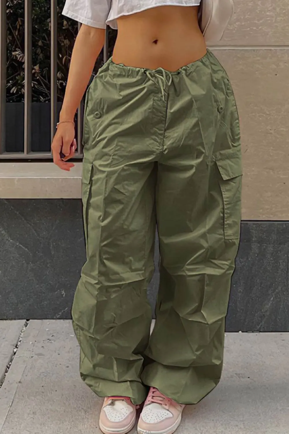 High Waist Utility Cargo Pants