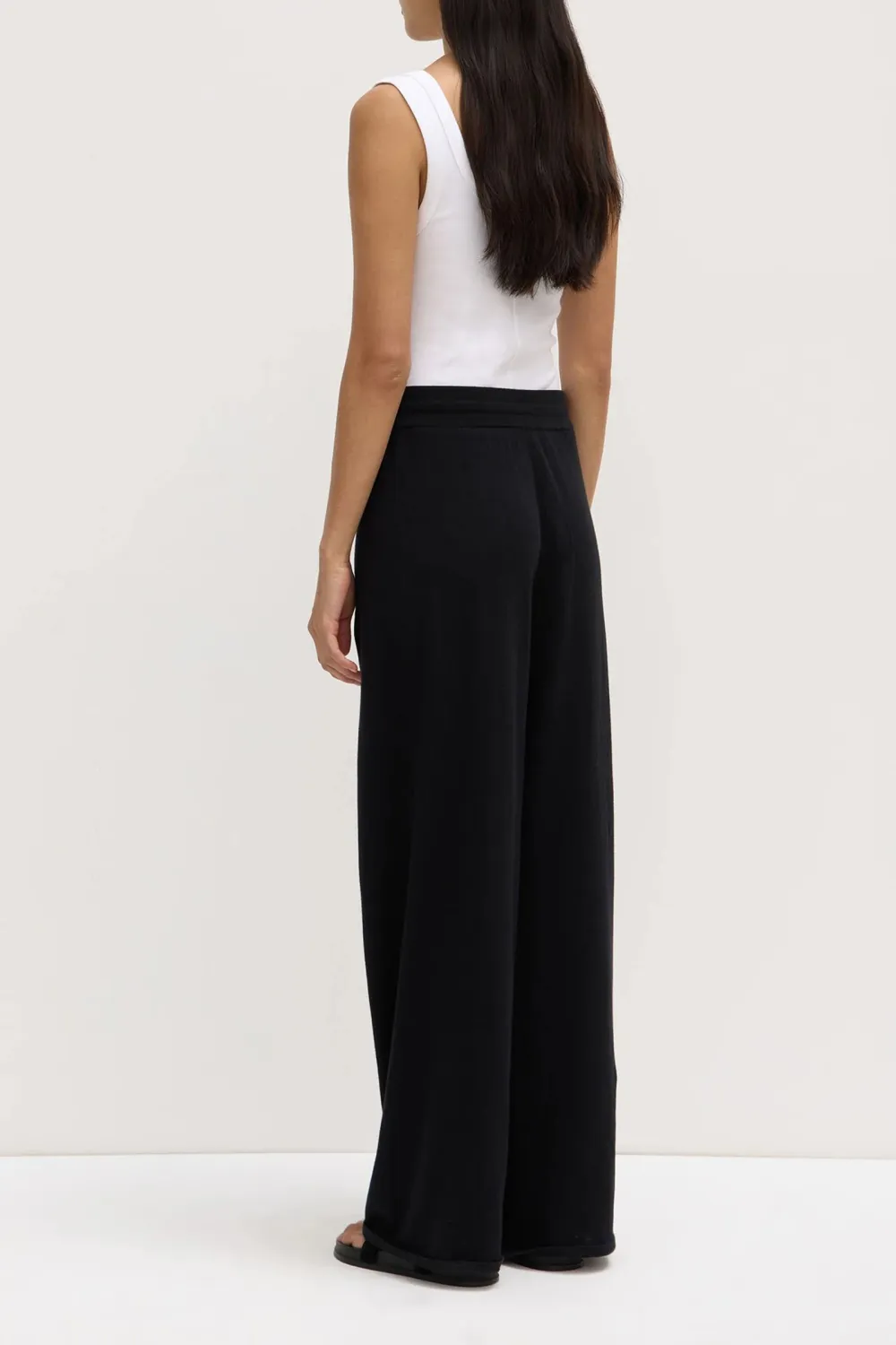 Wrap Up Elastic Waistband Pants