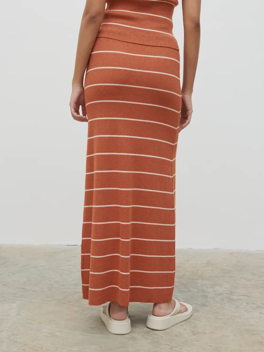 Stripe Knit Skirt
