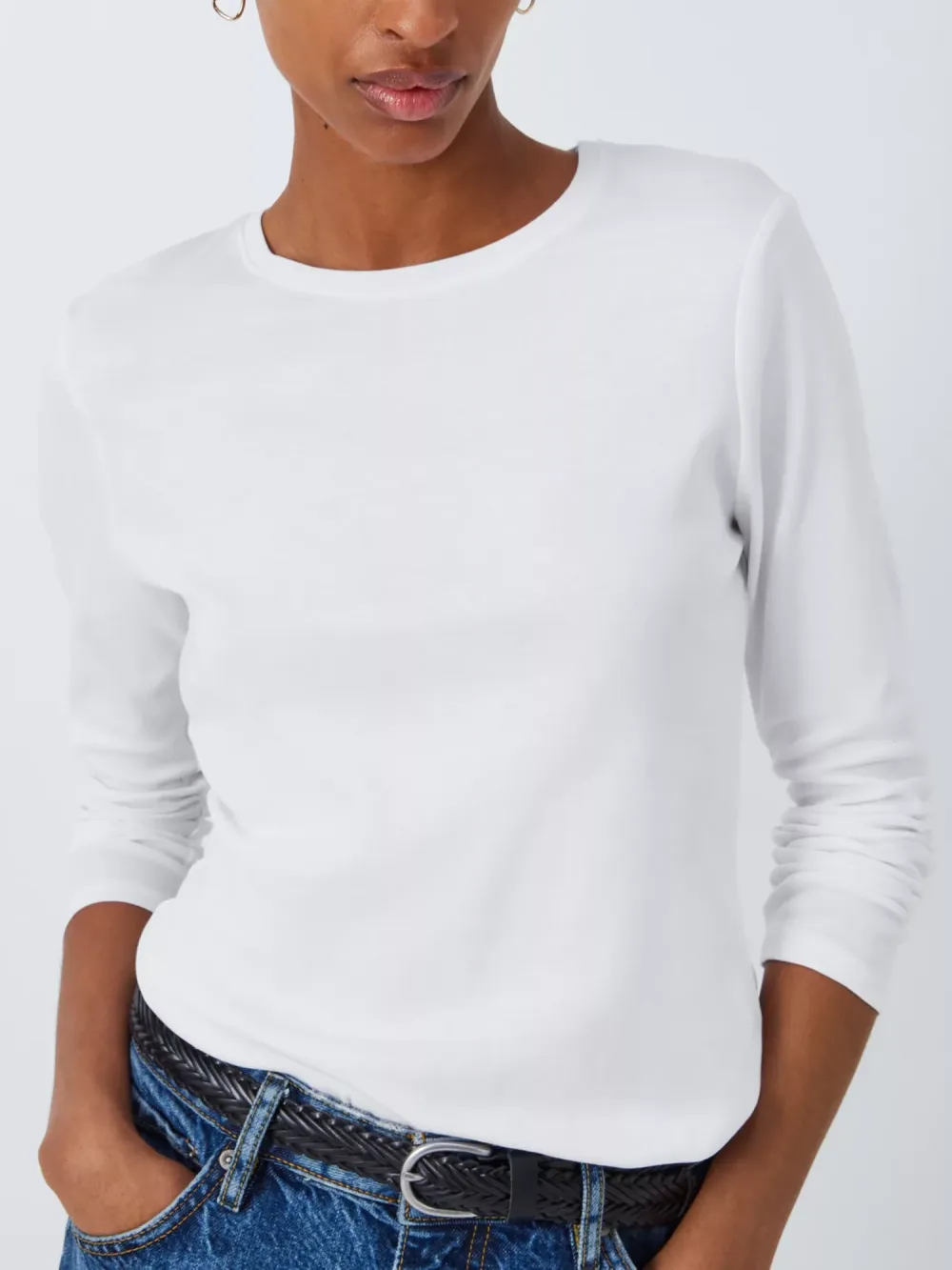 Organic Cotton Long Sleeve Crew Neck T-Shirt