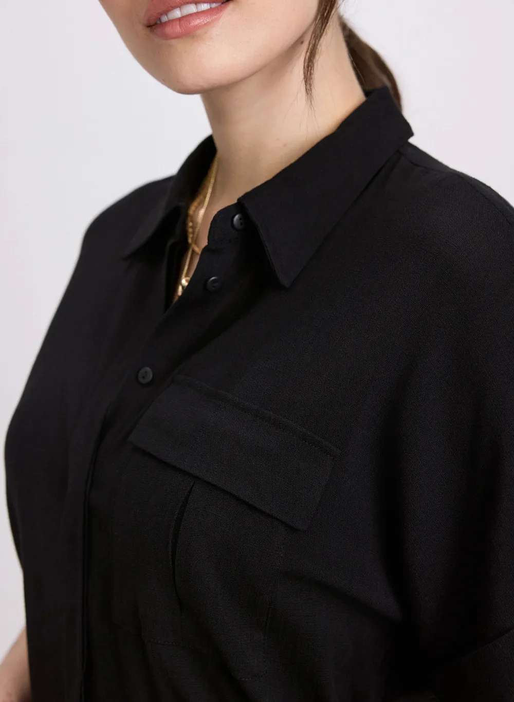 Versatile Casual Shirt In Safari Green