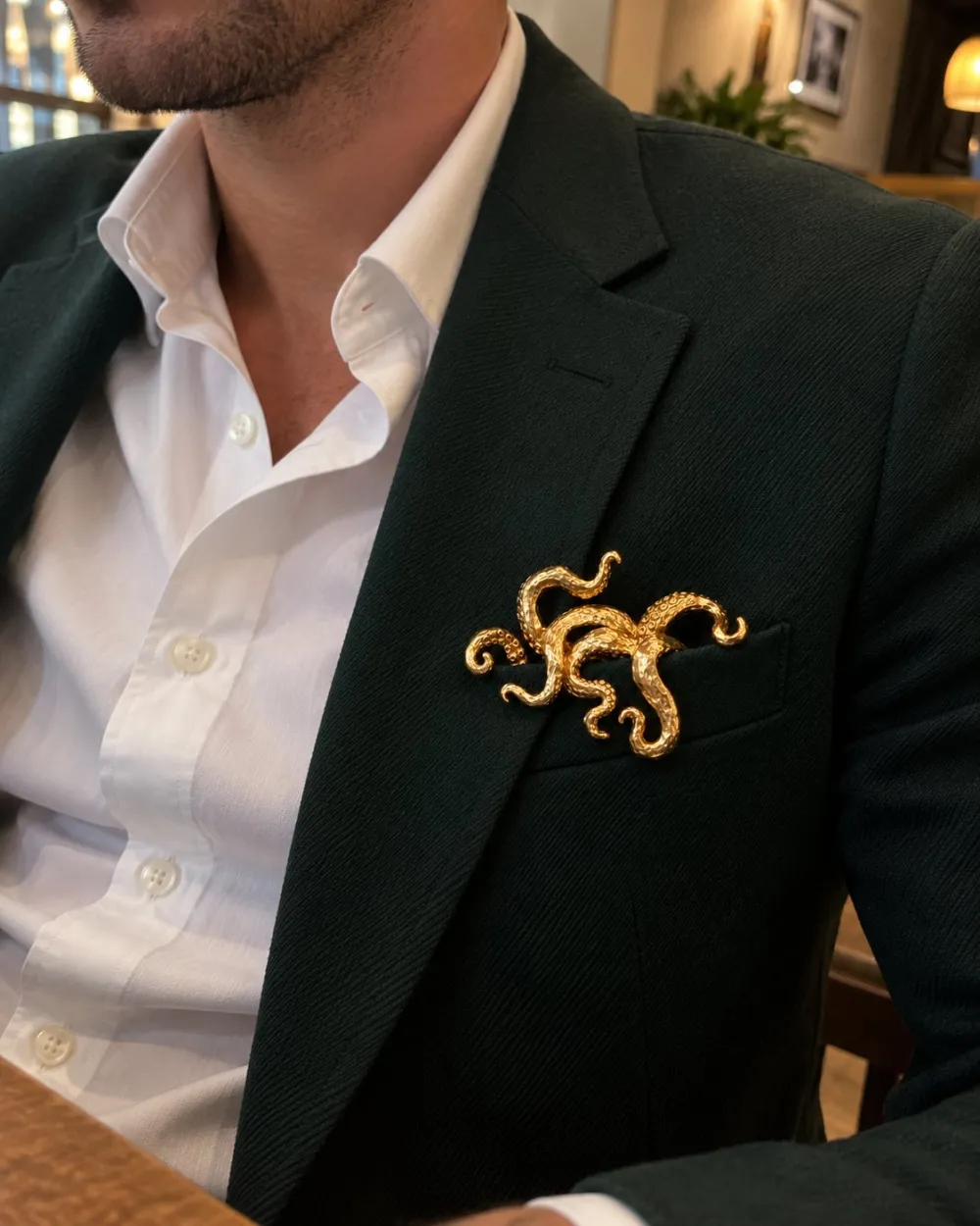 🌟 Luxury Sculpted Animal Brooch – Premium Statement Piece for Suits & Blazers