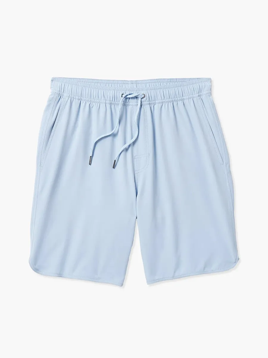 Men's solid color beach shorts