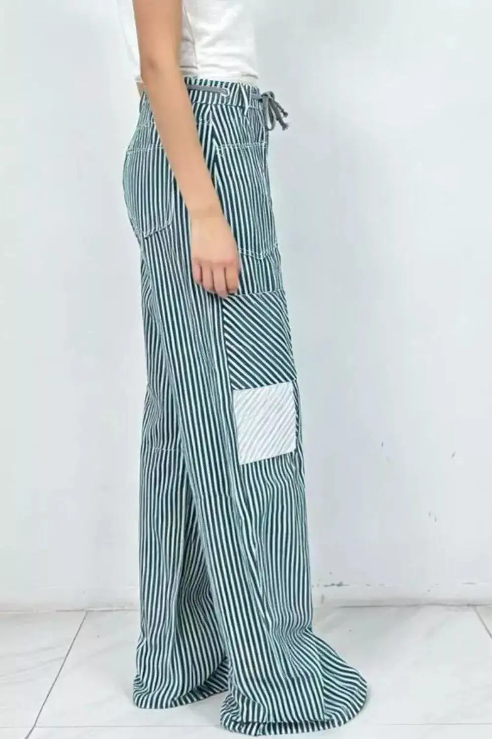 Weekend Striped Wide Leg Pants