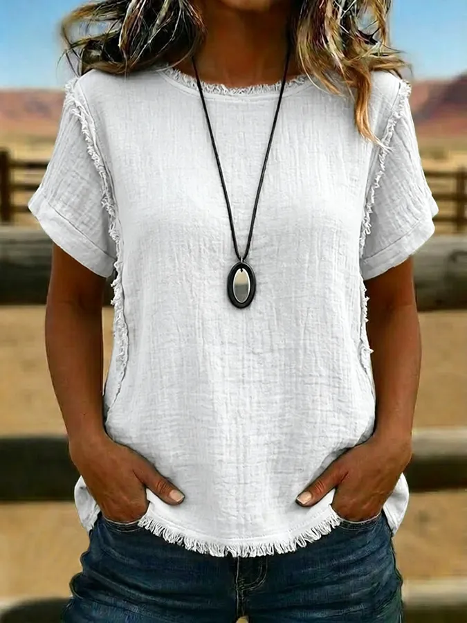 Women's Vintage Patchwork Casual Shirt