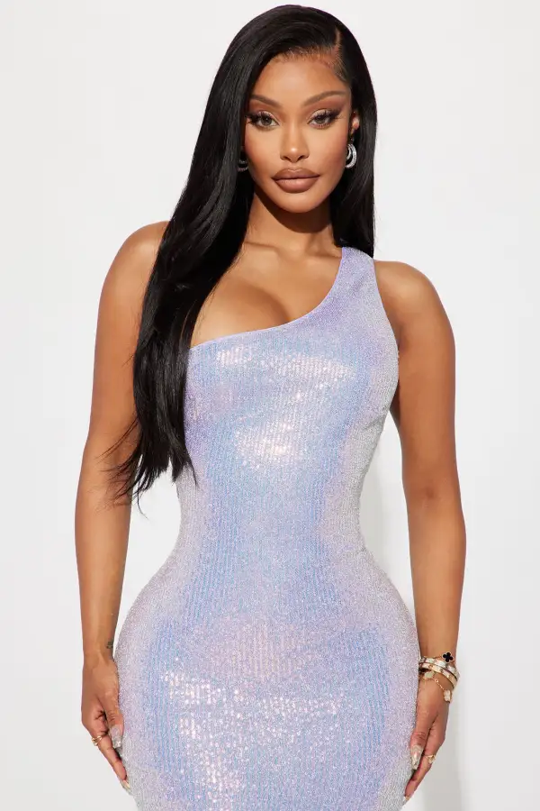 Natalya Sequin Maxi Dress - Lavender