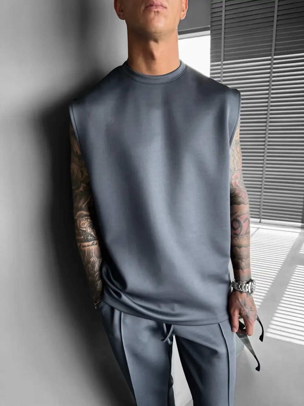 Soft Touch Relaxed Diver Inspired Tank Top