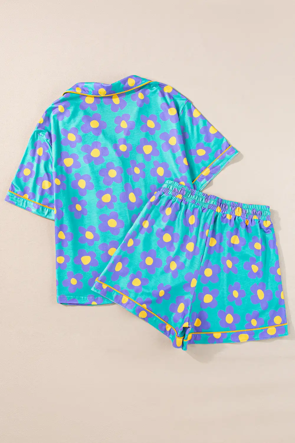 Cozy Floral Print Short Pajama Set