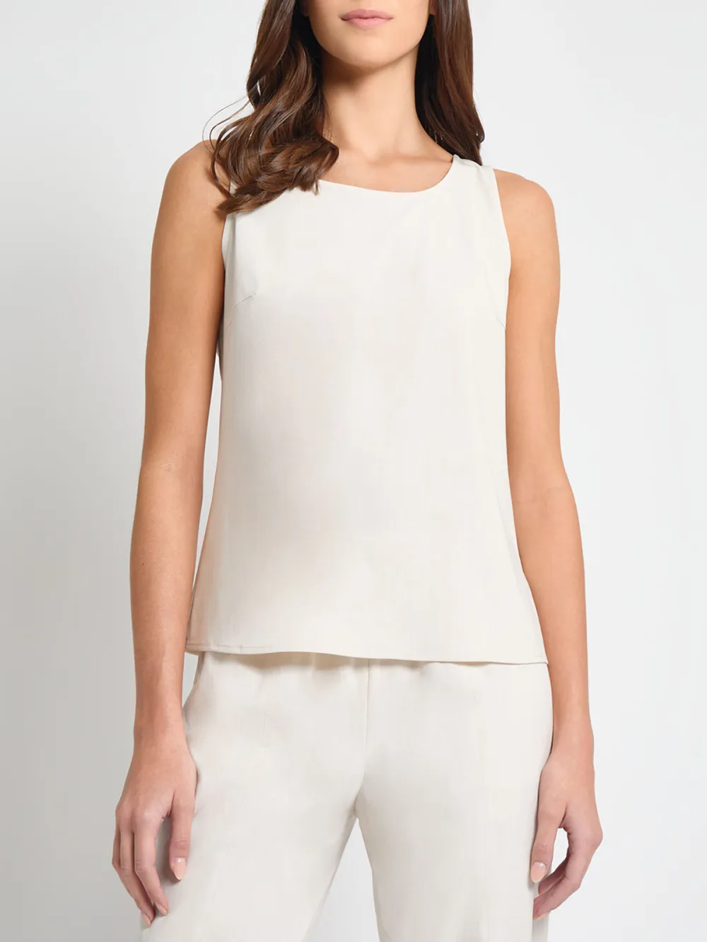 Round Neck Woven Vest