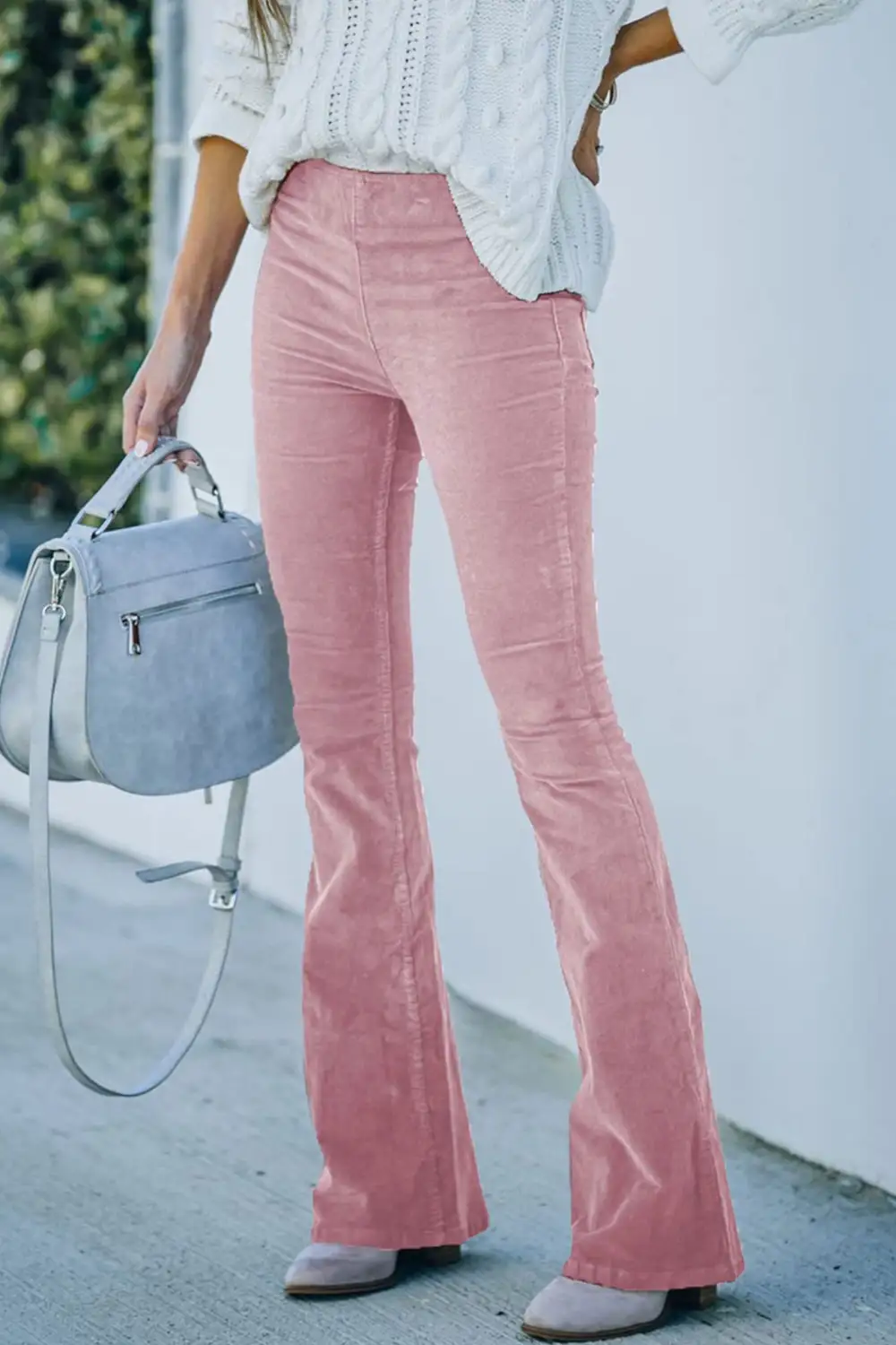 Corduroy High Rise Flare Pants