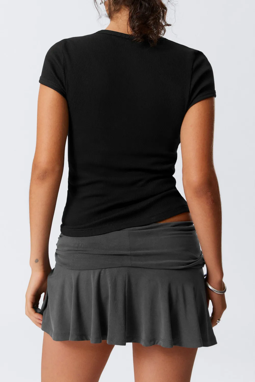 Ribbed Short Sleeve T-Shirt