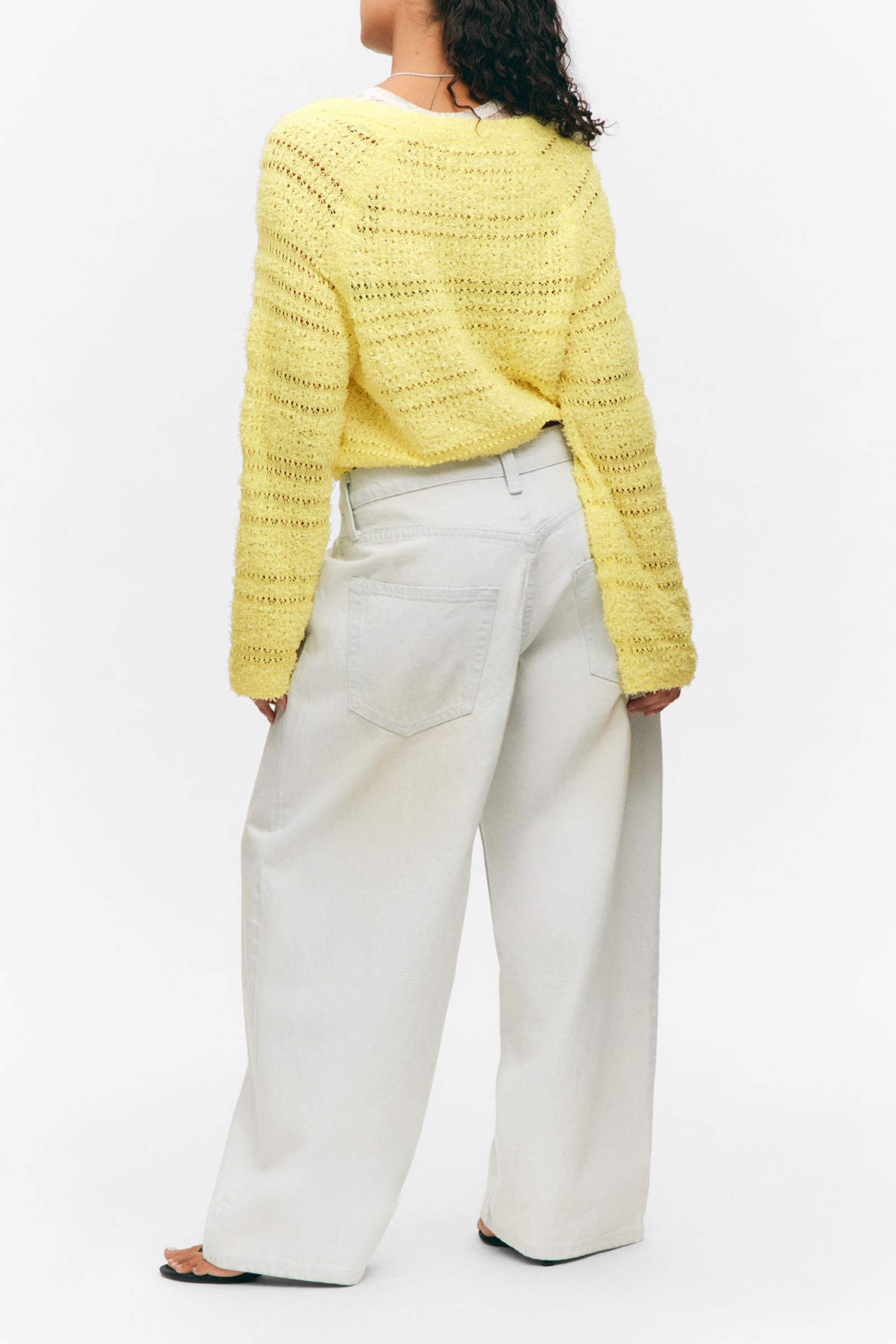 Hollow Button Up Cardigan