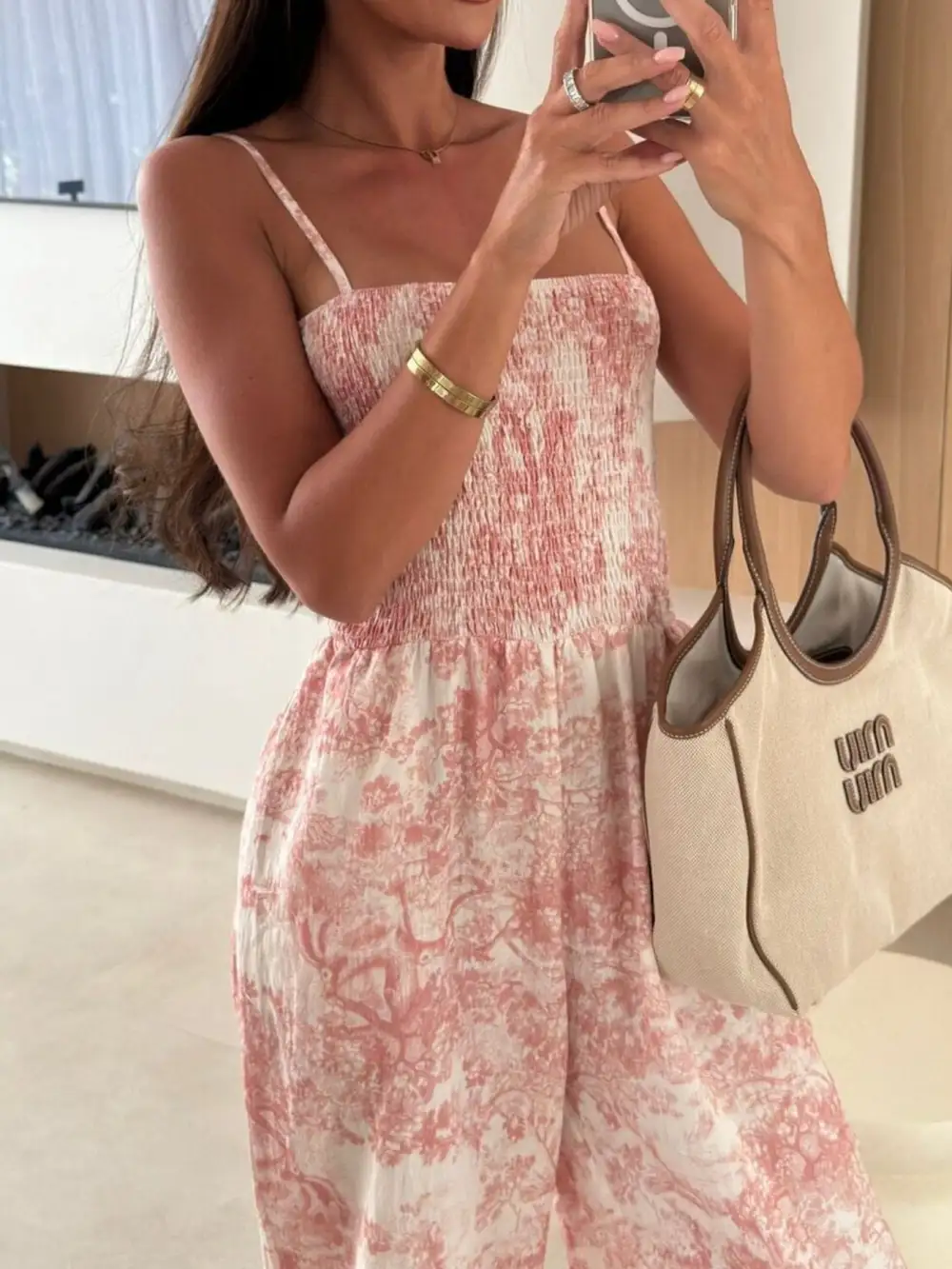 Everyday Smocked Wide Leg Jumpsuit