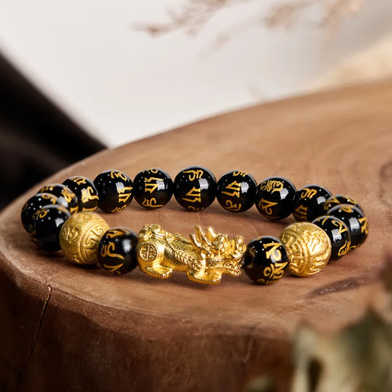 Obsidian Wealth Attracting Bracelet