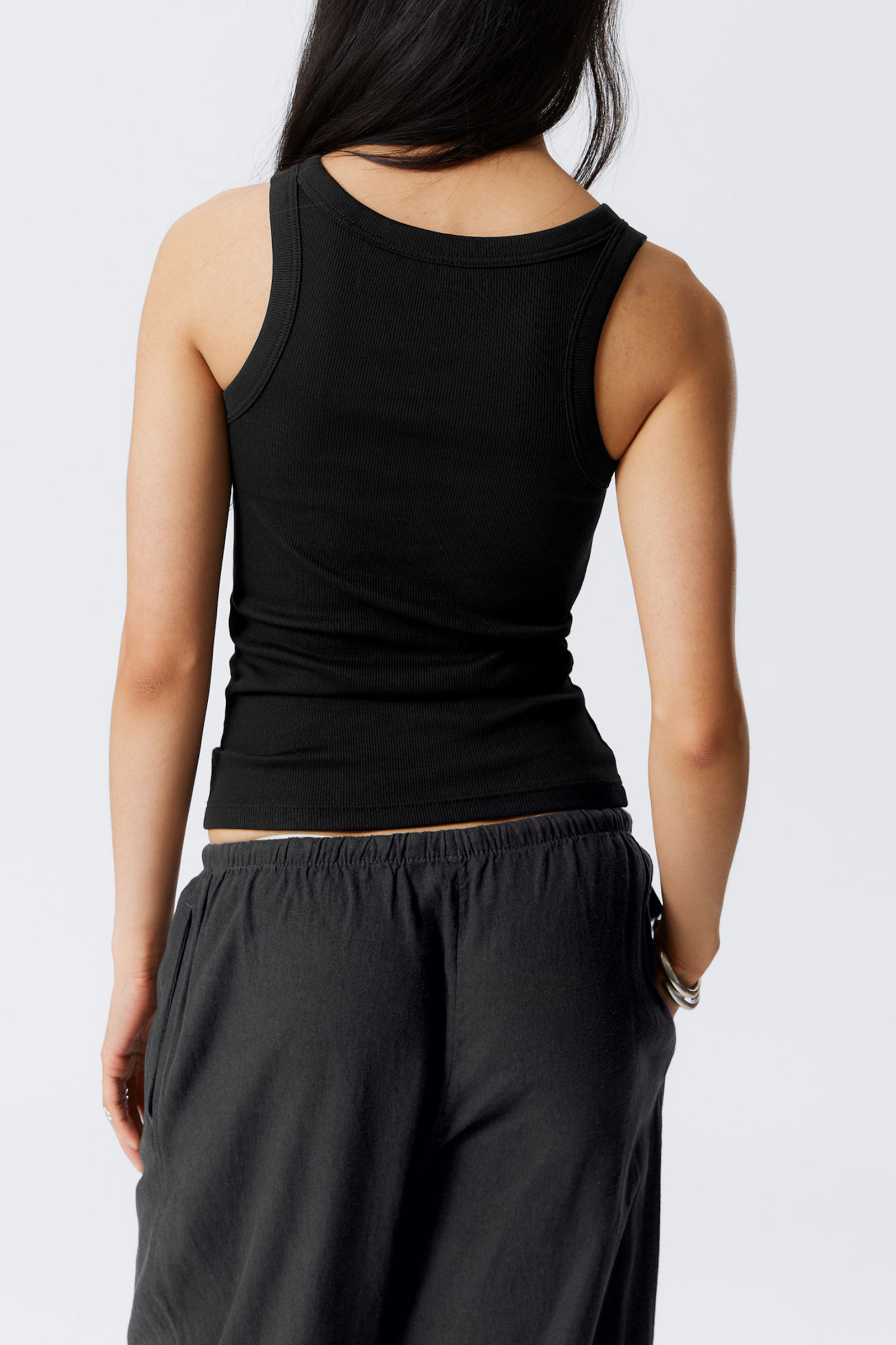 Rib Crew Neck Tank
