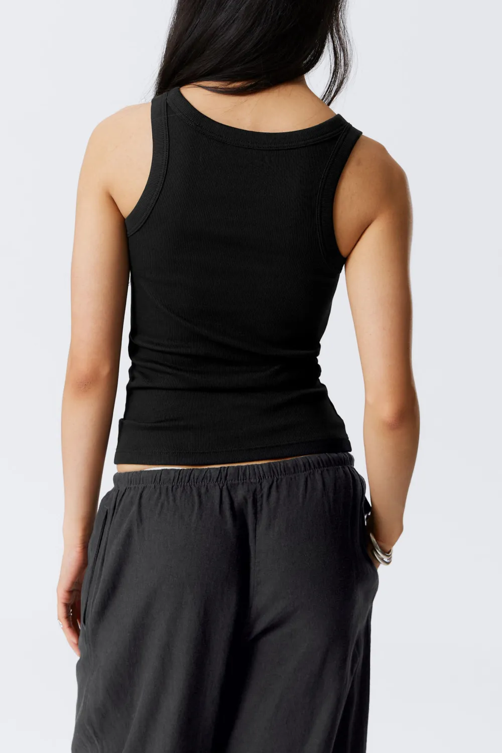 Rib Crew Neck Tank