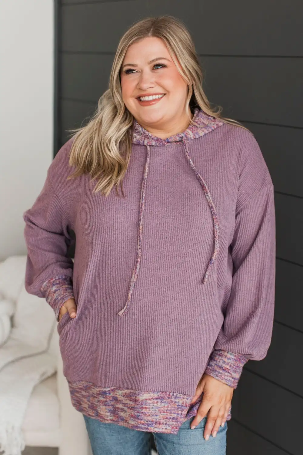 Extraordinary Love Lightweight Hoodie- Dusty Lavender