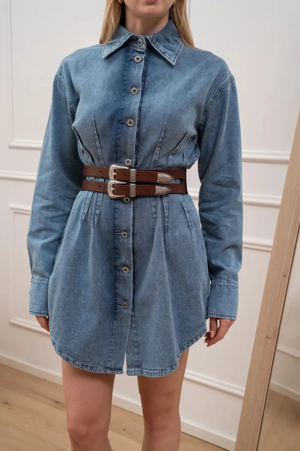 Minimal Long Sleeve Cotton Dress