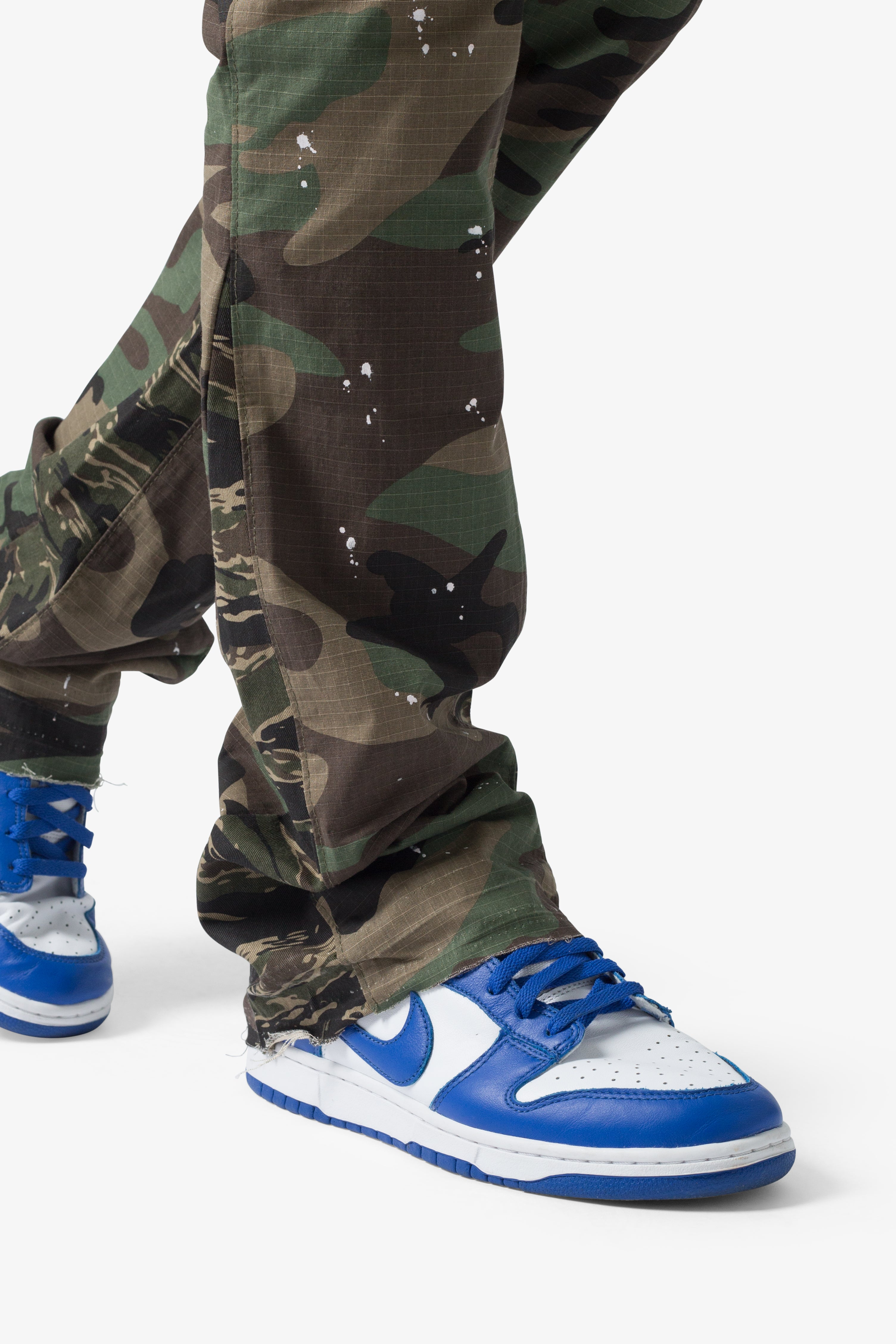 Bootcut Cargo Pants - Camo