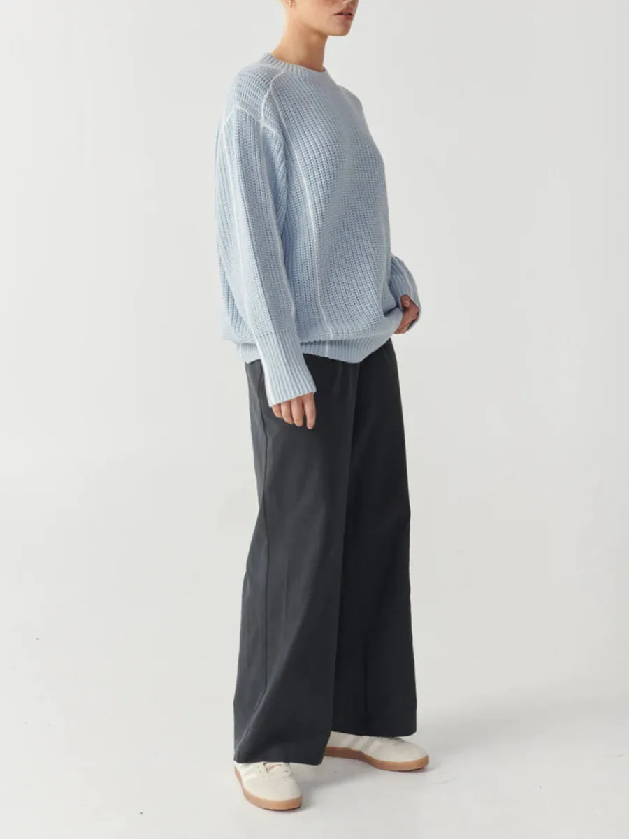 Oversized Ribbed Knit Sweater