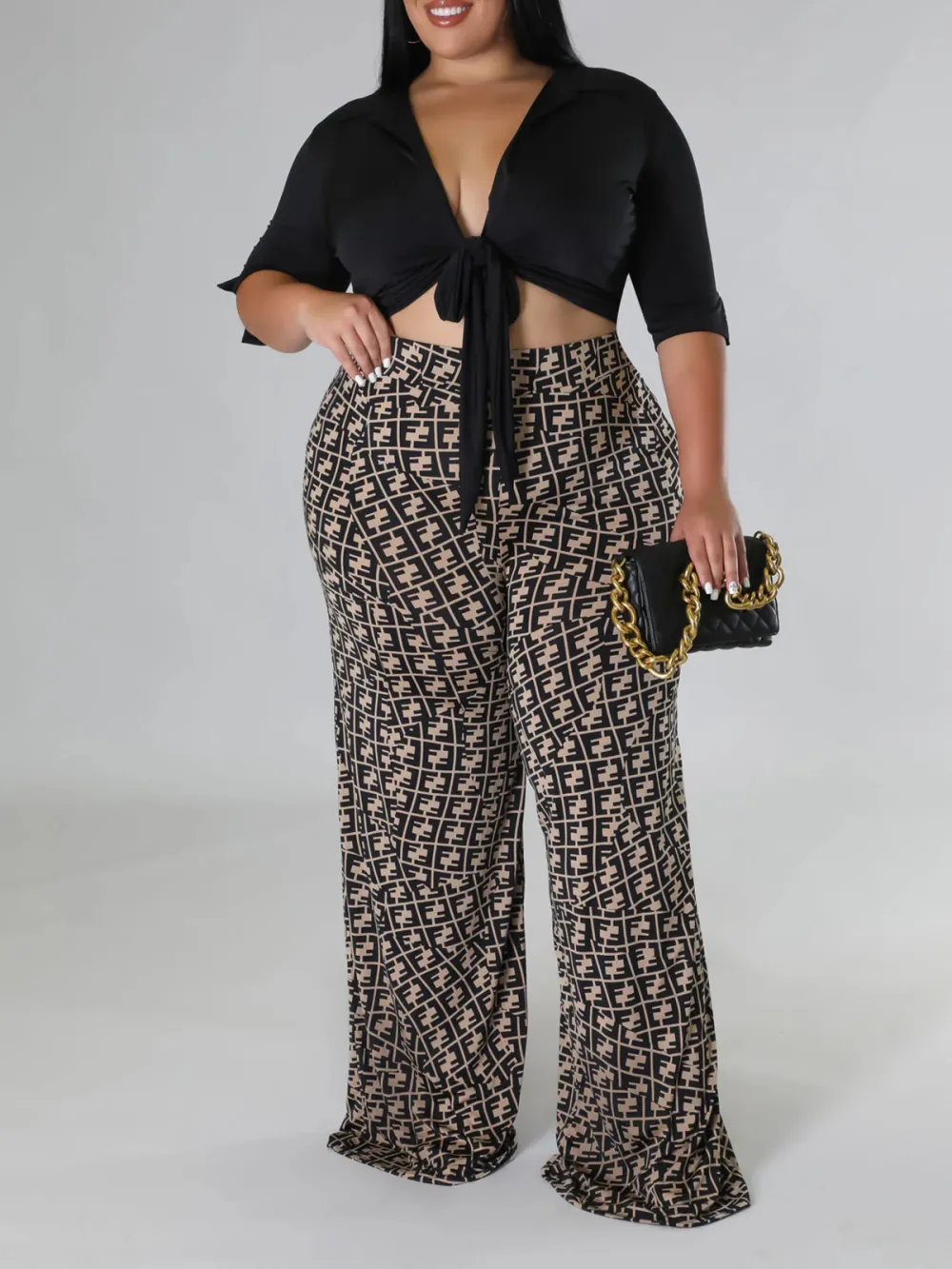 Women'S Stylish Printed Pants Set