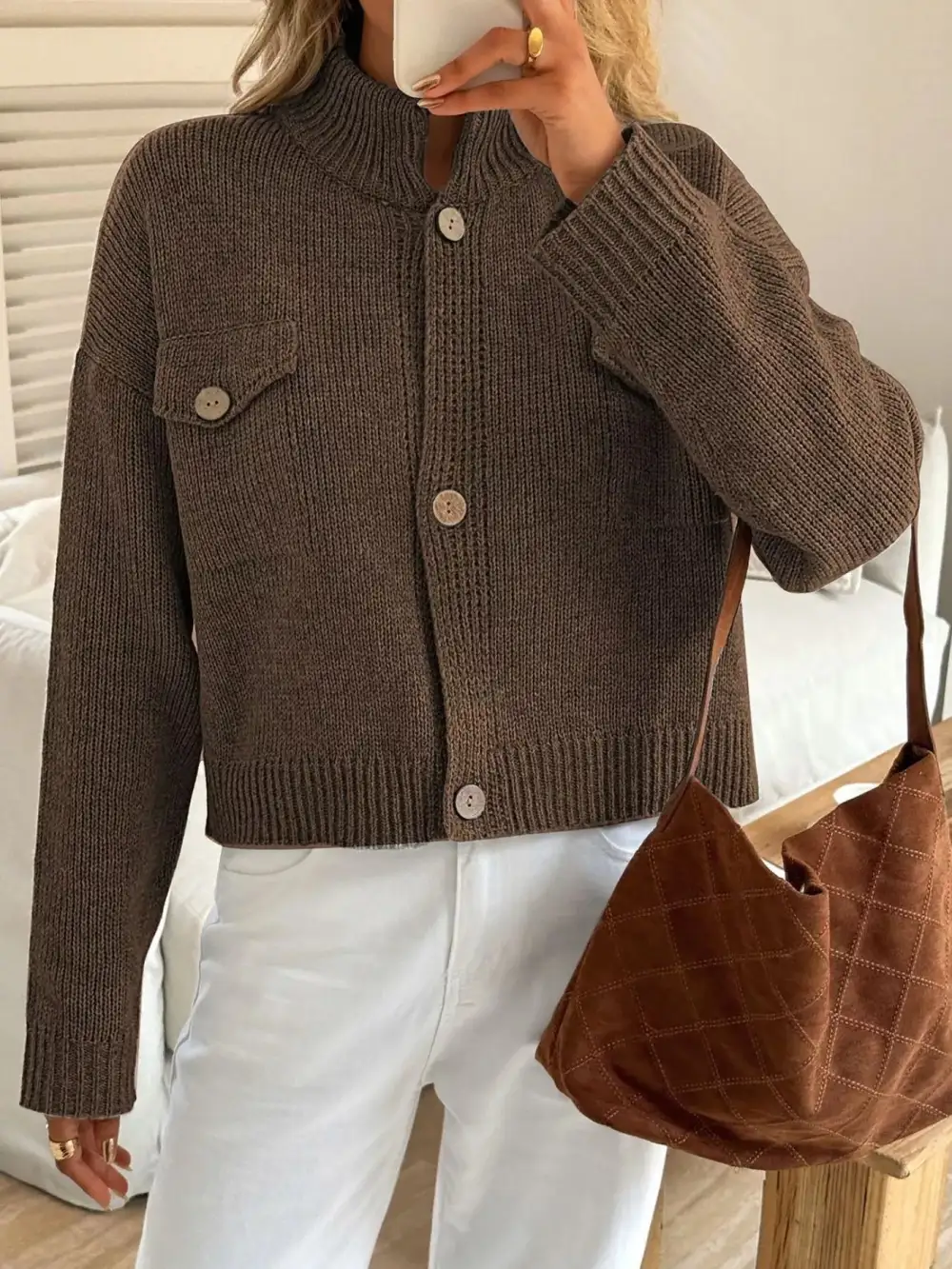 Everyday Button Down Knit Cardigan
