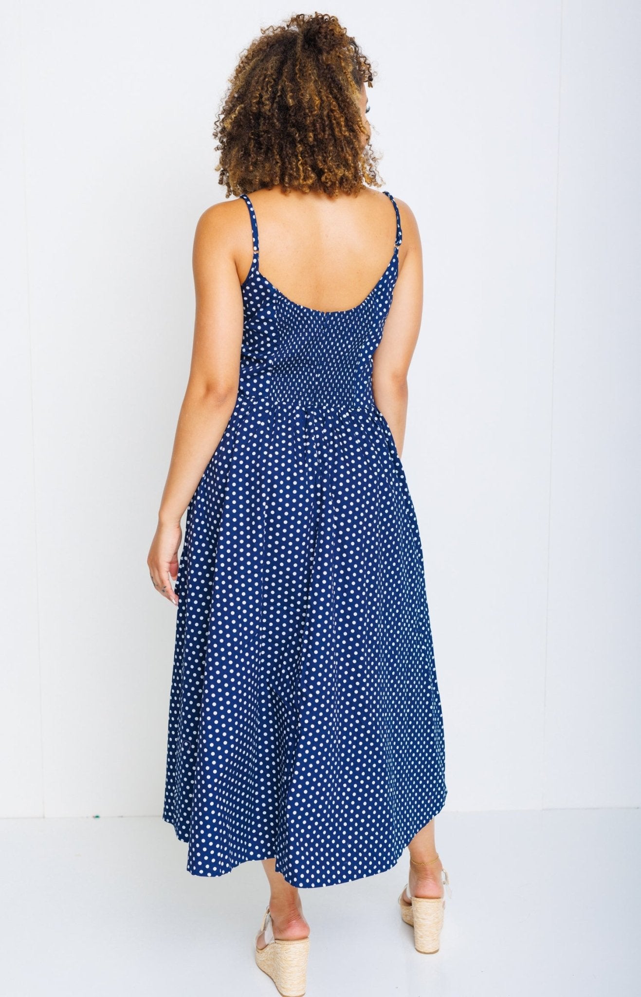 Endless Moment Midi Dress, NAVY