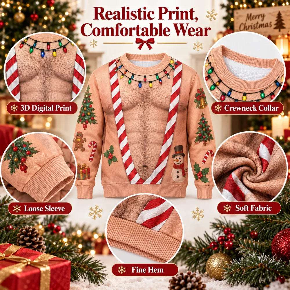 Christmas Fun Pattern 3D Digital Print