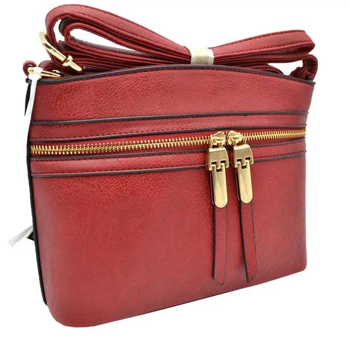 Zipper Detail Crossbody Bag