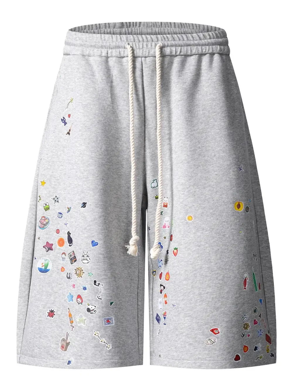 Everyday Drawstring Cotton Blend Casual Shorts
