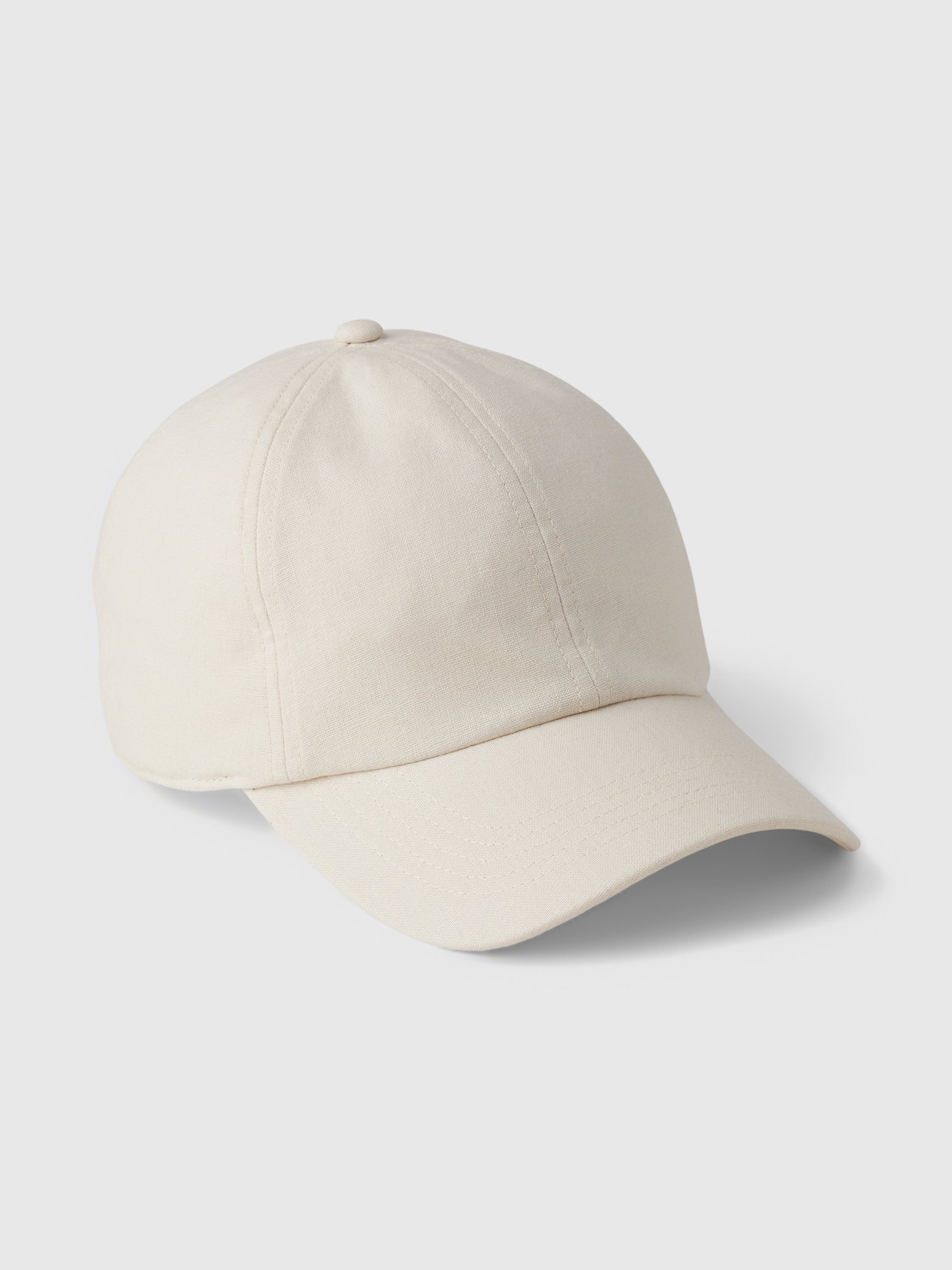 Cream - Colored Cotton Baseball Cap