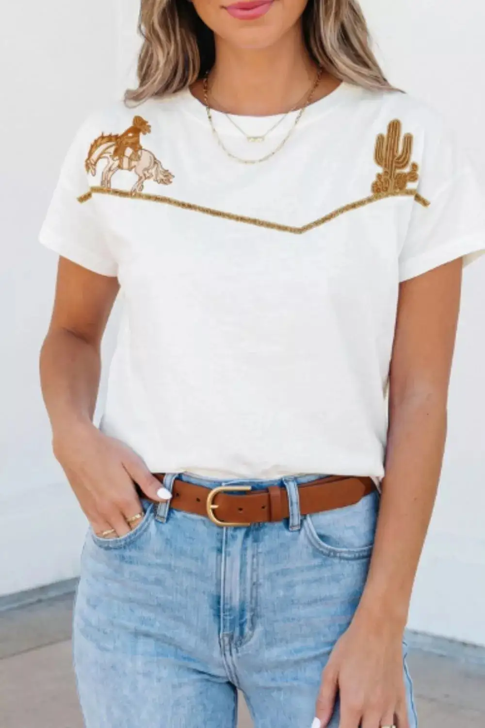 Western Embroidered Tee