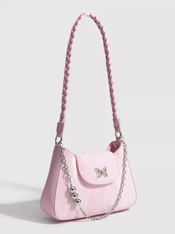 Butterfly Decor Shoulder Bag