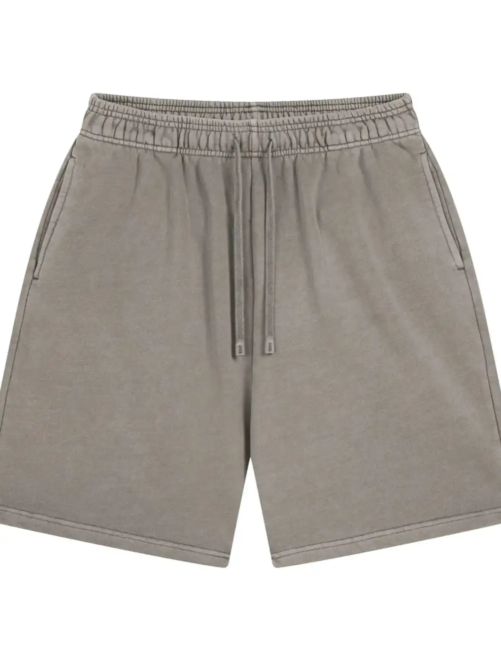 Drawstring Cotton Blend Easy Waist Casual Shorts