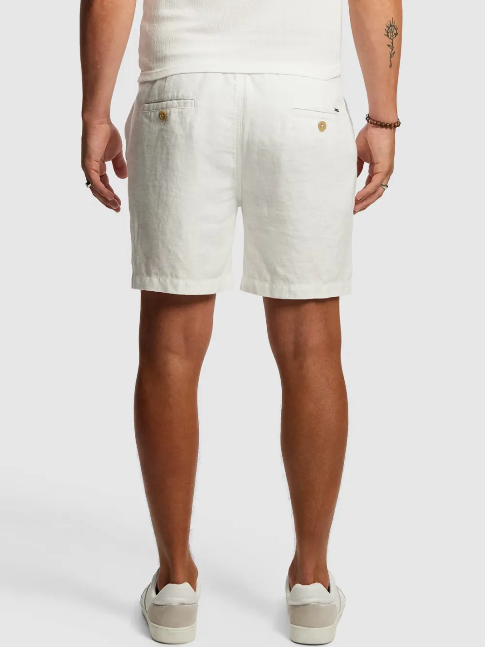 White Casual Style Short