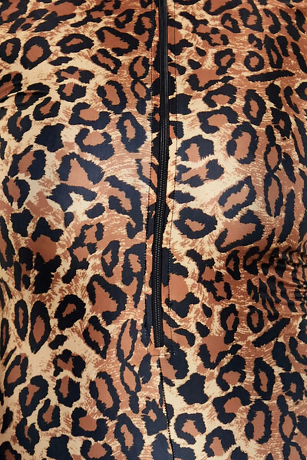 Plus Size Leopard Costume Jumpsuit
