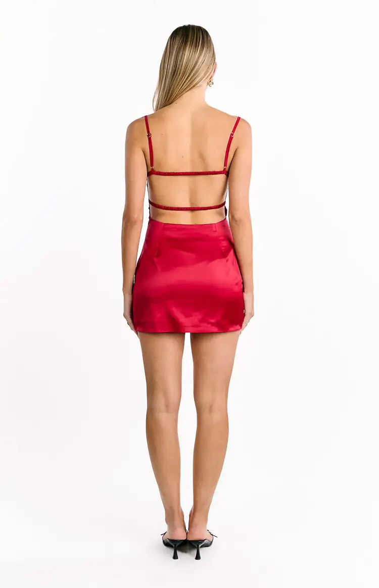 Soft Satin Mini Dress