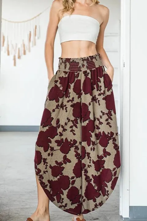 Weekend Roomy Bucket Wide Leg Casual Pants