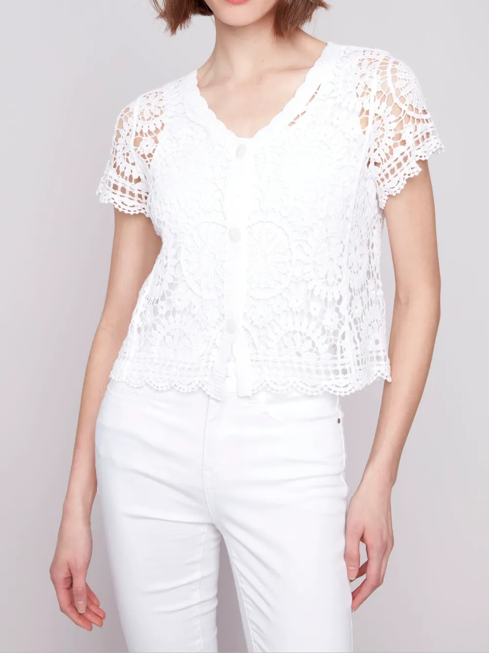 Versatile Girlish Artistic Hollow Top