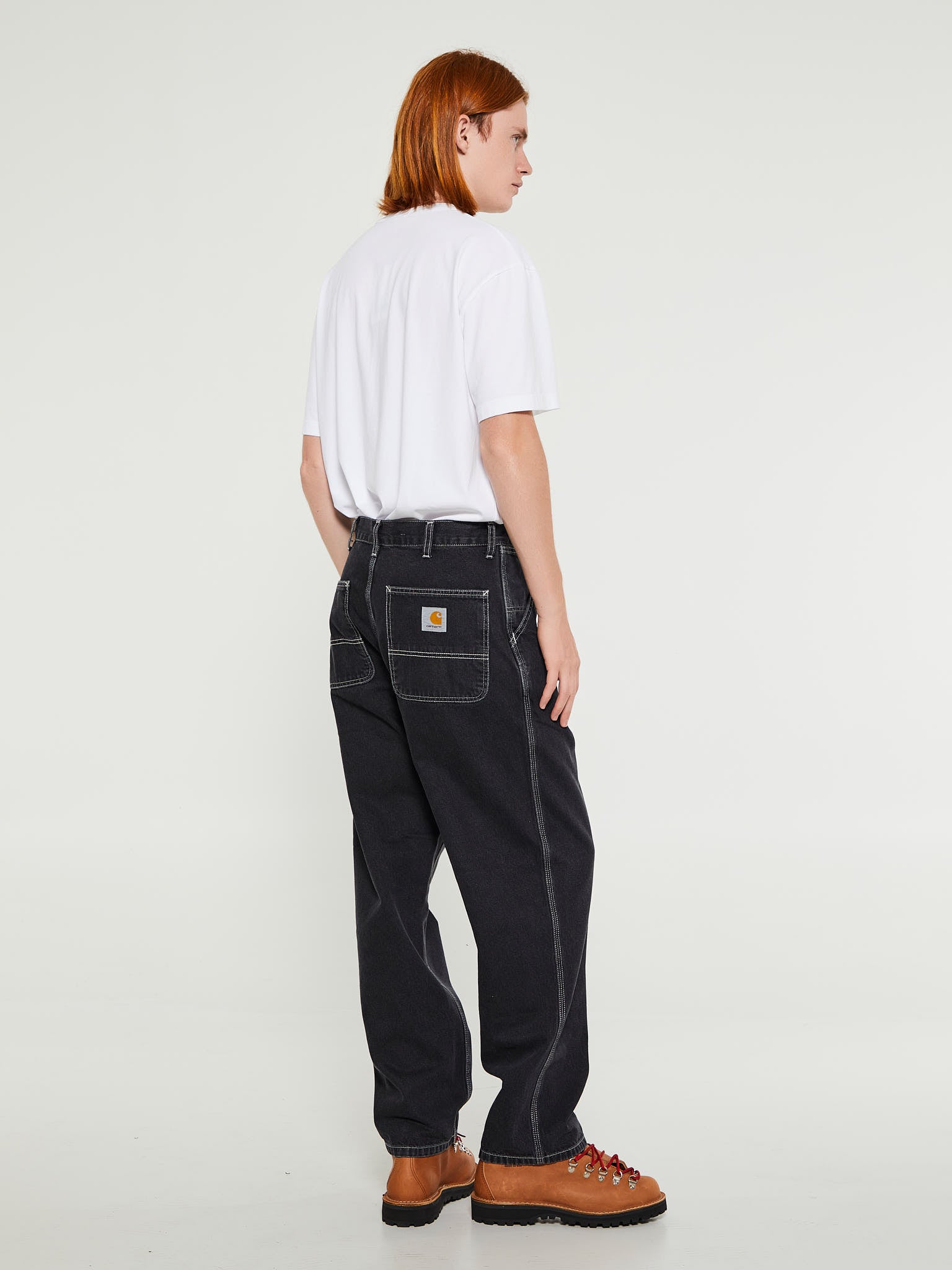 Simple Pants in Black Stone Washed